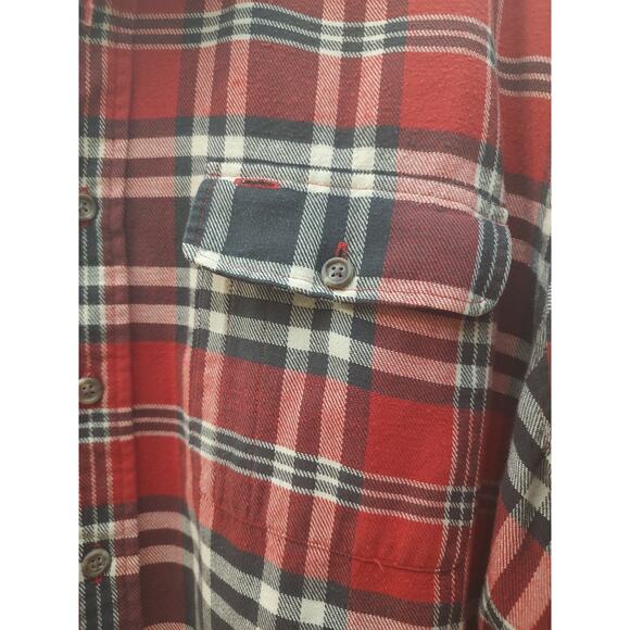 RALPH LAUREN POLO COUNTRY RED BUTTON DOWN PLAID FLANNEL SHIRT - XL - Picture 6 of 7